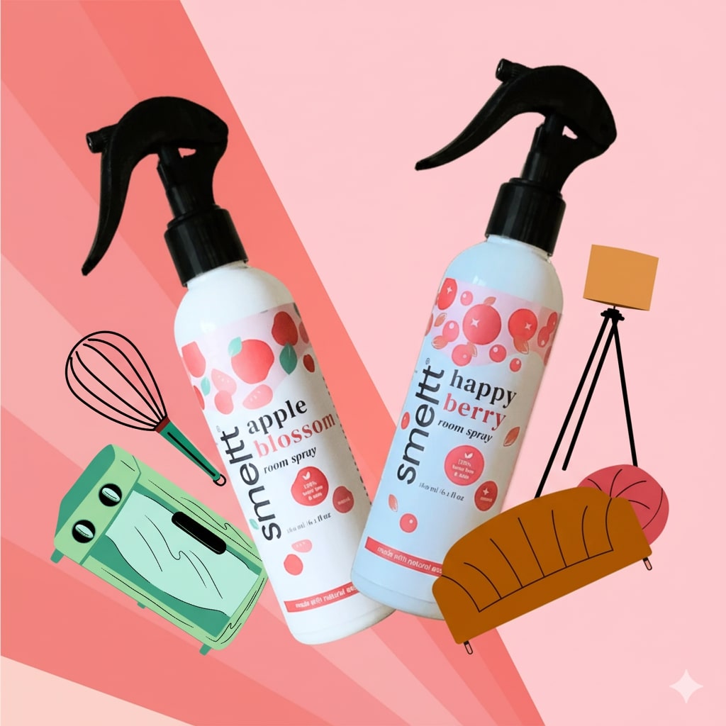 happy berry & apple blossom natural room spray 180ml - Combo