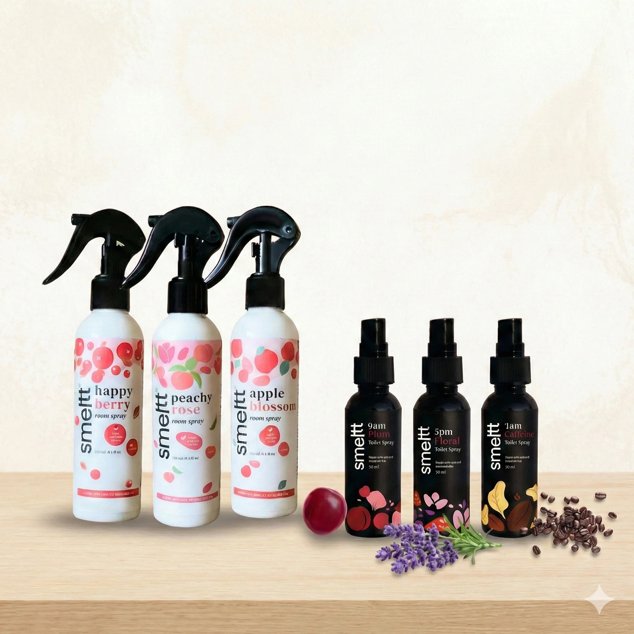 buy 3 room sprays & get 3 toilet sprays free