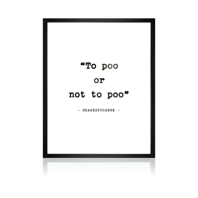 To poo or not to poo Photoframe - Smeltt.com