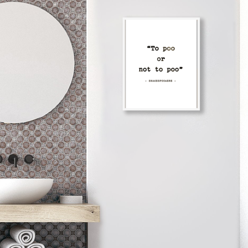 To poo or not to poo Photoframe - Smeltt.com