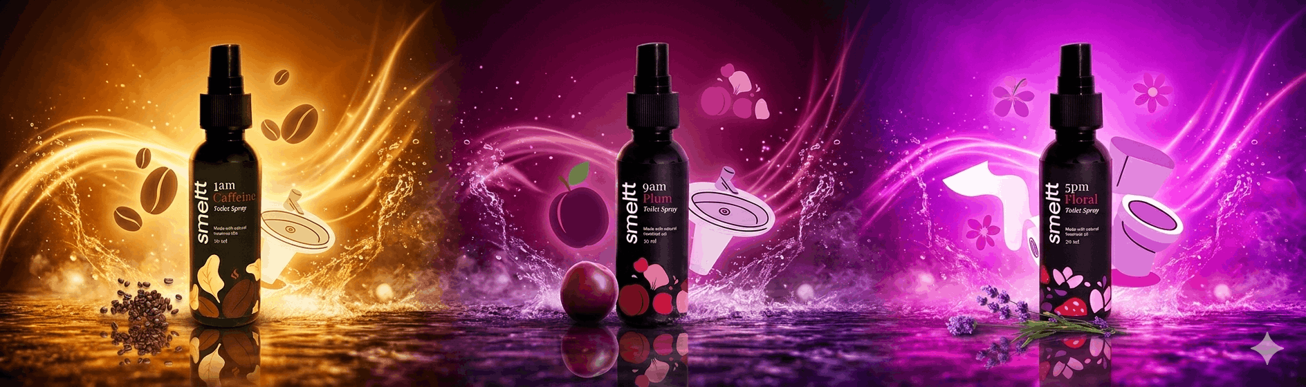 pre-poop toilet spray background